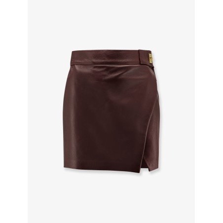 Leather miniskirt