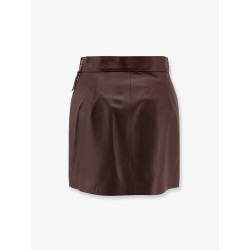 Leather miniskirt