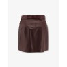 Leather miniskirt