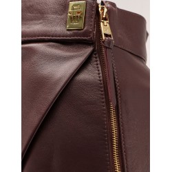 Leather miniskirt