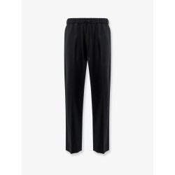 Wool blend jogger trousers