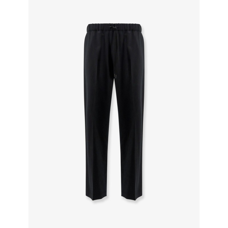 Wool blend jogger trousers