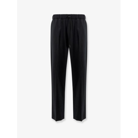 Wool blend jogger trousers