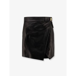 Leather miniskirt