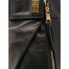 Leather miniskirt