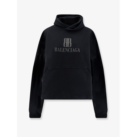 Cropped cotton sweatshirt