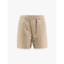 FF cotton and linen shorts