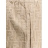 FF cotton and linen shorts