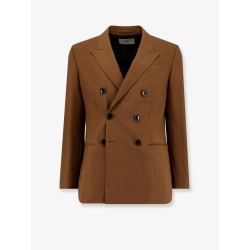 Double-breasted wool blazer