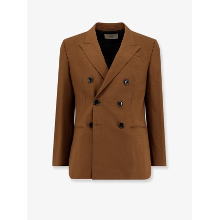 Double-breasted wool blazer