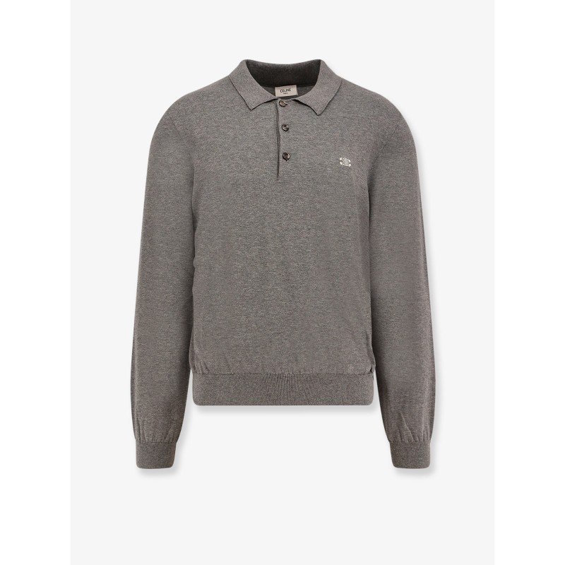 Cotton polo shirt with Triomphe detail