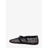 Fishnet Ballerinas with patent leather profiles