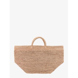 Vanilla rafia handbag