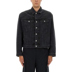 TRUKER JACKET WITH "BOKE FLOWER" EMBROIDERY