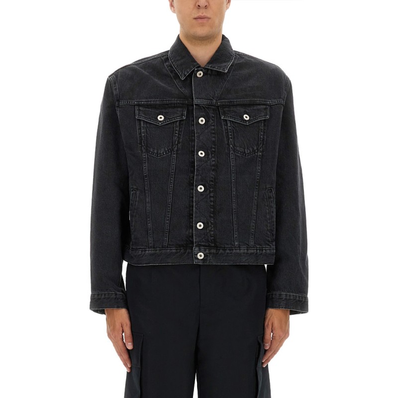 TRUKER JACKET WITH "BOKE FLOWER" EMBROIDERY