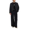 TRUKER JACKET WITH "BOKE FLOWER" EMBROIDERY