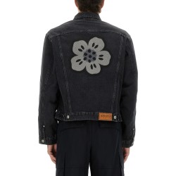 TRUKER JACKET WITH "BOKE FLOWER" EMBROIDERY