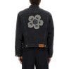 TRUKER JACKET WITH "BOKE FLOWER" EMBROIDERY