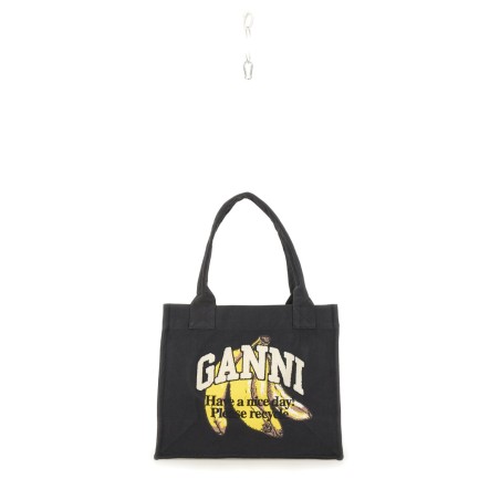 BANANA PRINT LARGE TOTE BAG