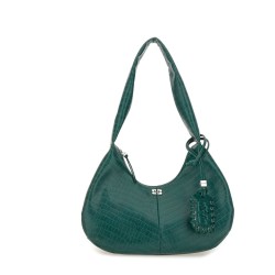 MEDIUM CROCO HOBO BAG