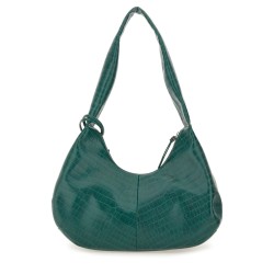 MEDIUM CROCO HOBO BAG