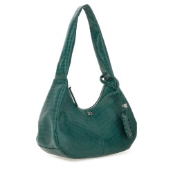 MEDIUM CROCO HOBO BAG