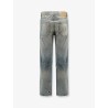 Straight leg jeans with destroyed effect