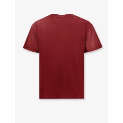 Burning Church cotton T-shirt with used effect