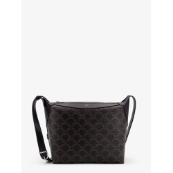 Triomphe canvas and leather shoulder bag