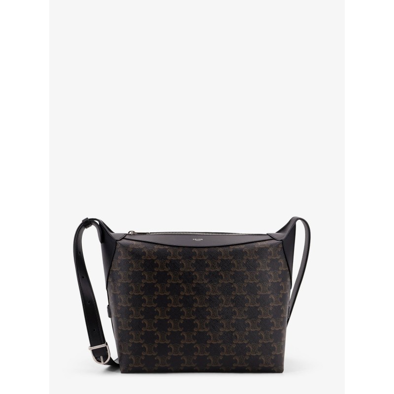 Triomphe canvas and leather shoulder bag