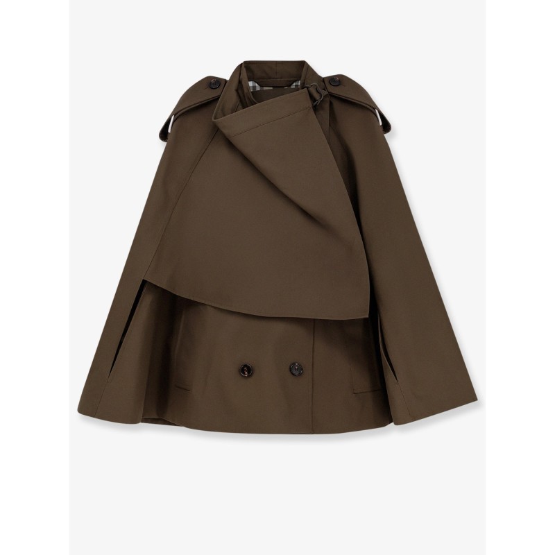 Cotton cape with Traditional Check lining