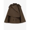 Cotton cape with Traditional Check lining