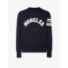 Cotton sweater with Logo patch