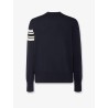 Cotton sweater with Logo patch