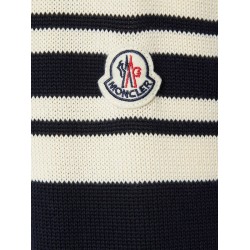 Cotton sweater with Logo patch