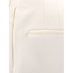 Recycled material trouser with wide leg