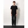Cotton polo shirt with contrasting profiles
