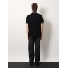 Cotton polo shirt with contrasting profiles