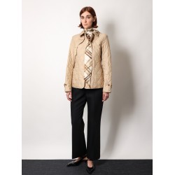 Fernleigh quilted jacket with check lining