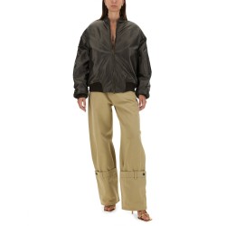 LEATHER BOMBER JACKET