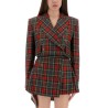 TARTAN CROPPED JACKET