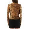 MESH TOP WITH ANIMAL PRINT