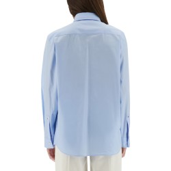 TAILORED SHIRT WITH EMBROIDERED LOGO
