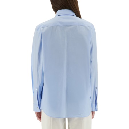 TAILORED SHIRT WITH EMBROIDERED LOGO
