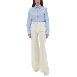 TAILORED SHIRT WITH EMBROIDERED LOGO