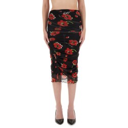 FLORAL MESH SKIRT