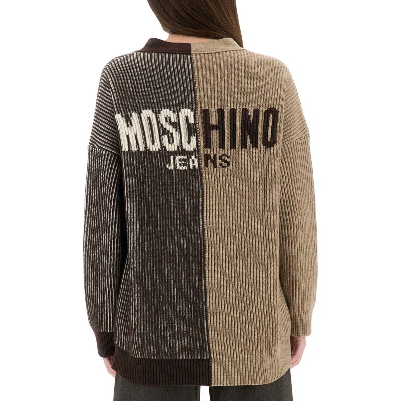 CARDIGAN WITH INLAY LOGO