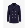 Knitted blazer with iconic brooch