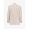Double-breasted corduroy blazer