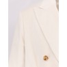Double-breasted corduroy blazer
